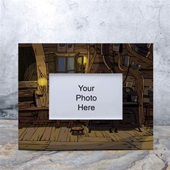 Adventure Time Finn The Human Jake The Dog White Tabletop Photo Frame 4 x6  by Sarkoni
