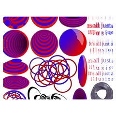 Illusion Optical Illusion Pattern Two Sides Premium Plush Fleece Blanket (extra Small) by Pakjumat