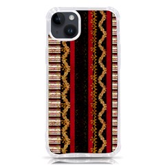 Textile Pattern Abstract Fabric Iphone 14 Plus Tpu Uv Print Case by Modalart
