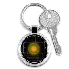 Technology System Key Chain (round) by Modalart
