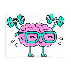 Brain Motivation Mental Activity Crystal Sticker (a4) by Modalart