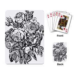 Roses Bouquet Flowers Sketch Playing Cards Single Design (rectangle) by Modalart