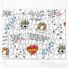 Abstract Fashion Background Suitable Fabric Printing Rectangular Jigsaw Puzzl by Ndabl3x