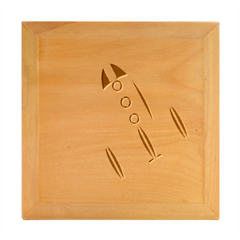 Rocket Spaceship Space Travel Nasa Wood Photo Frame Cube by Ravend
