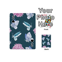 Butterfly Pattern Dead Death Rose Playing Cards 54 Designs (mini) by Ravend