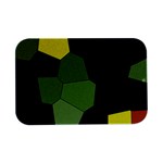 Mosaic Structure Background Tile Open Lid Metal Box (Silver)   Front