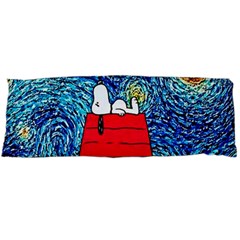 Cartoon Dog Starry Night Van Gogh Parody Body Pillow Case (dakimakura) by Modalart