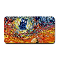 Tardis Starry Night Doctor Who Van Gogh Parody Medium Bar Mat by Modalart