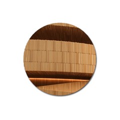 Architecture Art Boxes Brown Magnet 3  (round) by Amaryn4rt