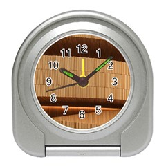 Architecture Art Boxes Brown Travel Alarm Clock by Amaryn4rt