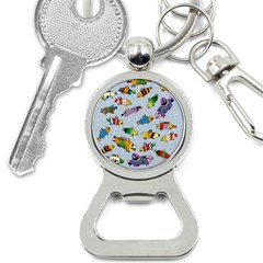Fish Ocean Sea Water Diving Blue Bottle Opener Key Chain by Modalart