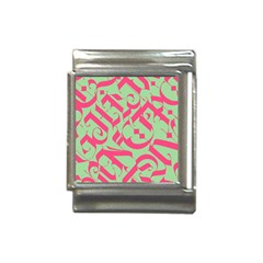 Pattern Ornament Gothic Style Elegant Font Tattoos Italian Charm (13mm) by Bedest