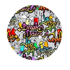 Hip Hop Background Mini Round Pill Box (pack Of 3) by Bedest