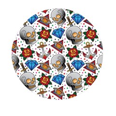 Full Color Flash Tattoo Patterns Mini Round Pill Box (pack Of 3) by Bedest