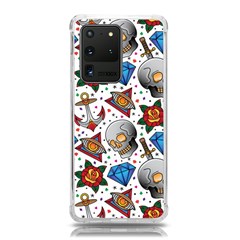 Full Color Flash Tattoo Patterns Samsung Galaxy S20 Ultra 6 9 Inch Tpu Uv Case by Bedest