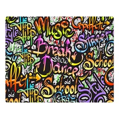 Graffiti Word Seamless Pattern Premium Plush Fleece Blanket (large) by Bedest