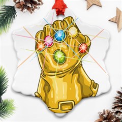 The Infinity Gauntlet Thanos Ornament (snowflake) by Maspions