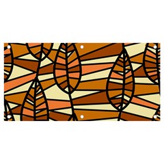 Autumn Leaf Mosaic Seamless Banner And Sign 4  X 2  by Hannah976