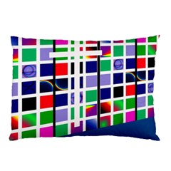 Color Graffiti Pattern Geometric Pillow Case (two Sides) by Hannah976