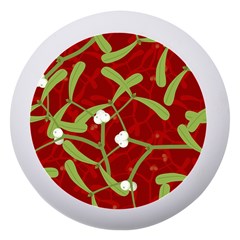 Mistletoe Christmas Texture Advent Dento Box With Mirror by Hannah976