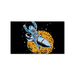 Astronaut Planet Space Science Sticker (rectangular) by Sarkoni