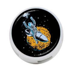 Astronaut Planet Space Science 4-port Usb Hub (one Side) by Sarkoni