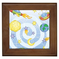 Science Fiction Outer Space Framed Tile by Sarkoni