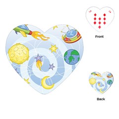 Science Fiction Outer Space Playing Cards Single Design (heart) by Sarkoni