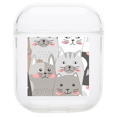 Cute Cats Seamless Pattern Soft Tpu Airpods 1/2 Case by Sarkoni