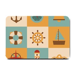 Nautical Elements Collection Small Doormat by Grandong