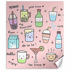 Drink Cocktail Doodle Coffee Canvas 20  X 24  by Apen