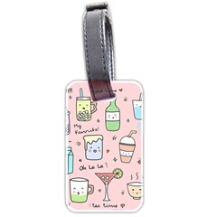 Drink Cocktail Doodle Coffee Luggage Tag (two Sides) by Apen