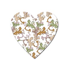 Pattern Design Art Decoration Heart Magnet by Ravend