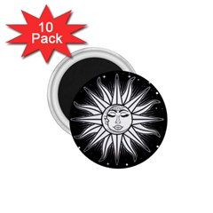 Sun Moon Star Universe Space 1 75  Magnets (10 Pack)  by Ravend