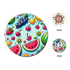 Fruits Sweet Pattern Playing Cards Single Design (round) by Ravend