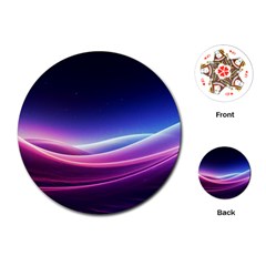 Cosmic Galaxy Quantum Art Nature Playing Cards Single Design (round) by Ravend