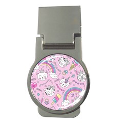 Beautiful Cute Animals Pattern Pink Money Clips (round)  by Grandong