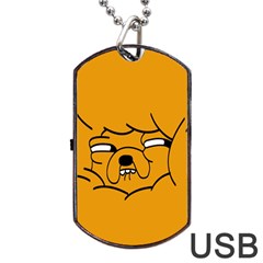 Adventure Time Jake The Dog Dog Tag Usb Flash (one Side) by Sarkoni