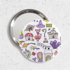 Fantasy Things Doodle Style Vector Illustration 2 25  Handbag Mirrors by Bedest