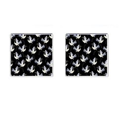 Crane Pattern Cufflinks (square) by Bedest