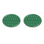 Wallpaper Ugly Sweater Backgrounds Christmas Cufflinks (Oval) Front(Pair)