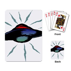 Alien Unidentified Flying Object Ufo Playing Cards Single Design (rectangle) by Sarkoni