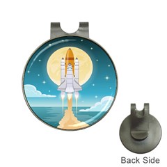 Space Exploration Illustration Hat Clips With Golf Markers by Bedest