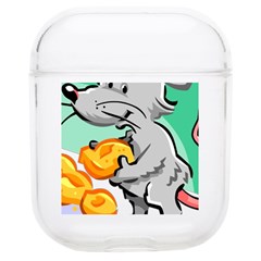 Mouse Cheese Tail Rat Mice Hole Soft Tpu Airpods 1/2 Case by Sarkoni