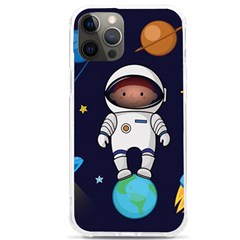 Boy Spaceman Space Rocket Ufo Planets Stars Iphone 12 Pro Max Tpu Uv Print Case by Ndabl3x