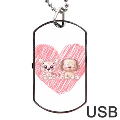 Paw Dog Pet Puppy Canine Cute Dog Tag Usb Flash (one Side) by Sarkoni