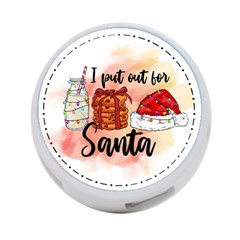 Santa Cookies Christmas 4-port Usb Hub (one Side) by Sarkoni