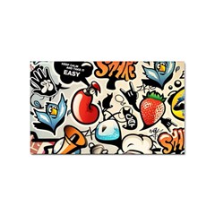 Art Book Gang Crazy Graffiti Supreme Work Sticker Rectangular (100 Pack) by Bedest