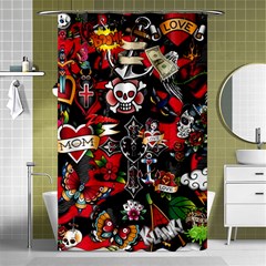 Graffiti Tatoo Skate Art Boom Shower Curtain 48  X 72  (small)  by Bedest