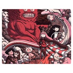 Adventure Time Cartoon Premium Plush Fleece Blanket (medium) by Bedest